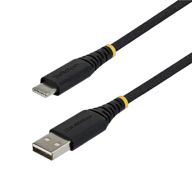 StarTech.com 5-Pack 3ft (91cm) Usb-A to USB-C Fast Charging Cable 15W 3A Dual-Layer Braided Nylon/TPE Jacket Durable Usb-A to Type C Charger Cord USB A to USB C Cable