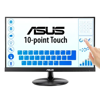 ASUS 21.5 in Full HD(1920X1080) IPS Eye Care 10-Point Touch Monitor, 0.2482, image 6