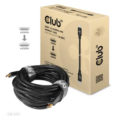 Club 3D B.V HDMI 2.0 Male to HDMI 2.0 Male High Speed 4K60HZ UHD - Redmere 10M/32.8FT, image 4