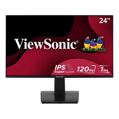 ViewSonic 24 in 1080P 120HZ Monitor with Variable Refresh Rate, HDMI, and Vga.