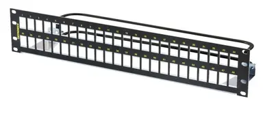 Legrand Dat Cables to GO Shielded 48 Port Unloaded Panel Flat - Use with Ksftp Keystone Jack, image 4
