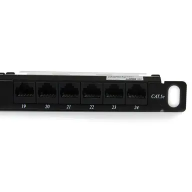 StarTech.com 24-Port 0.5U Rackmount Cat5e Patch Panel, image 7