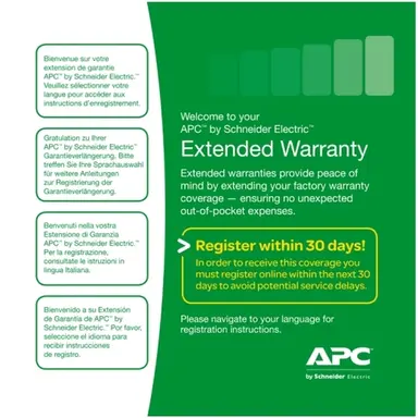 APC by Schneider Electric 3-Year SVC PK Parts & SW Sup Ext Warranty F, image 4