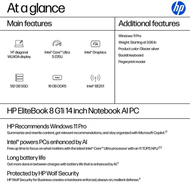 HP EB8G1I14 U5 235U 14 16GB/512 PC United States / Canada English, image 7