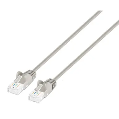 Intellinet Cat6a U/UTP Slim Network Patch Cable, 0.5 FT., Gray, image 4