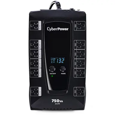 CyberPower Systems (USA) 450W Desktop Line Interactive LCD Avr 5-15P Plug 12 Outlet 15 Amp Compact 3-Year, image 4