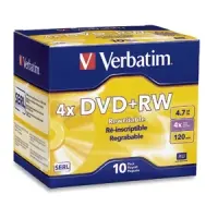 Verbatim Americas 10PK DVD+RW 4.7GB 4X Branded Surface JC, image 3