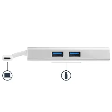StarTech.com USB-C Travel Dock W/ 4K 30HZ HDMI Video Display, 2X USB-a 3.0, Gbe, 60W PD Pass, image 7
