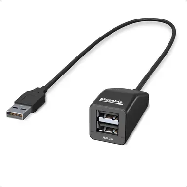 Plugable Technologies Plugable USB 2.0 2-Port High Speed Ultra Compact Hub Splitter