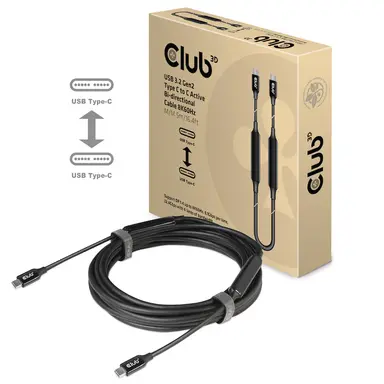 Club 3D B.V USB-C to USB-C Bi-Directional Active Cable with A Re-Timer Chipset for Enhancing, image 7