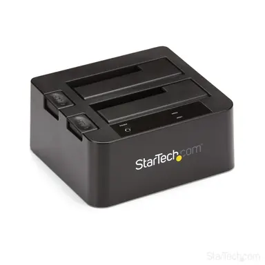 StarTech.com Dual-Bay Hard Drive Dock for 2.5 in / 3.5 in SATA Drives; SATA Iii (6.0 Gbps) HDD