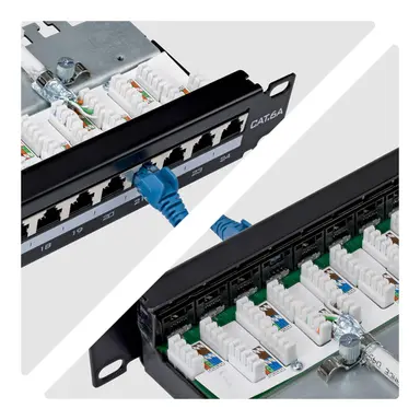 StarTech.com 24-Port 1U Shielded Cat6a Patch Panel with Metal Housing Cover and Grounding Wir, image 5