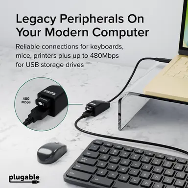 Plugable Technologies interface hub USB Type-C 0.48 Mbit/s Black, image 6