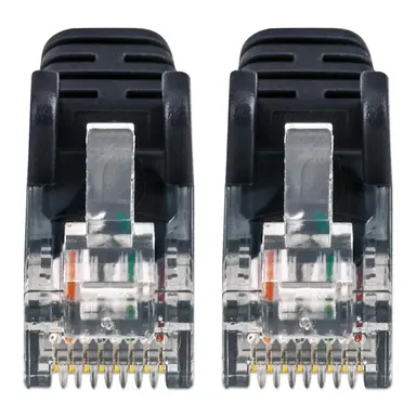 Intellinet Cat6a U/UTP Slim Network Patch Cable, 5 FT., Black, image 7