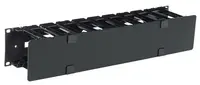 APC by Schneider Electric Horizontal Cable Manager, 2U Single Side with Cover, image 3