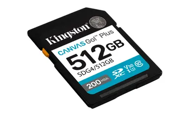 Kingston 512GB SDXC Canvas Go Plus GEN4 200MB/S C10 UHS-I U3 V30, image 6