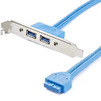 StarTech.com Add 2 USB 3.0 a Female Ports to the Back of Your Computer - USB 3.0 Plate - USB, image 4