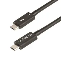 StarTech.com 1.6 ft Thunderbolt 4 Cable - 40GBPS - 100W PD - 4K/8K Video - Intel-Certified Thu, image 3