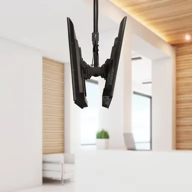 StarTech.com Adjustable Back-to-Back Dual TV Ceiling Mount W/ Telescopic Pole for Large VESA, image 8