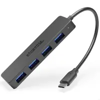 Plugable Technologies Plugable USB C to USB Adapter Hub, 4-Port USB 3.0 Hub, No Drivers Required, Wind, image 3