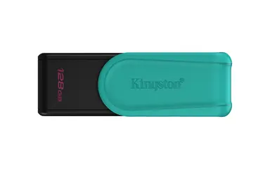 Kingston 128GB Portable USB 3.2 Gen 1 Datatraveler Exodia S (Black/Turquoise)