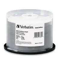 Verbatim Americas BD-R 25GB 16X White Inkjet Print 50PK, image 3