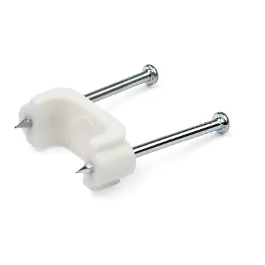 StarTech.com 100 Medium Cable Clips with Nails - Internal Dimensions 0.49INX0.31IN - Durable