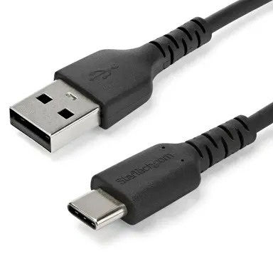 StarTech.com USB a to USB C Charging Cable W/ Aramid Fiber Sheltering the Heavy Duty Cord Fro