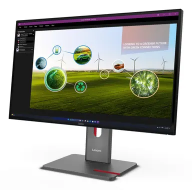 Lenovo P27Q-40, 27 Inch QHD Monitor with IPS, HDR10, LTPS Stand with Phone Slot, Variab, image 8