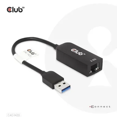 Club 3D B.V USB Type a 3.1 to RJ45 2.5GB, image 4
