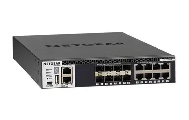 NETGEAR Half-Width 16X10G Stackable Managed Switch with 8X10GBASE-T and 8XSFP+