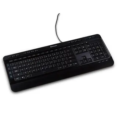 Verbatim Americas Illuminated Wired Keyboard, image 8
