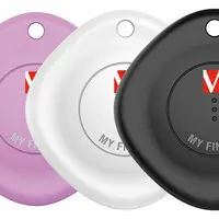 Verbatim Americas My Finder Bluetooth Tracker 3PK Black, White, Purple