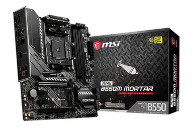 MSI Computer Mag B550M Mortar , AMD B550, Black/Matt, Matx, AM4, Supports 3RD Gen AMD Ryzen/ 3ND, image 2
