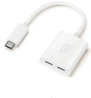 Targus Istore Usbc to Dual Usbc Adapter White