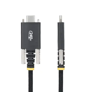 StarTech.com 10 ft (3M) USB-C Charging Cable, Side Screw Locking, 240W (5A) PD Epr, Silicone J, image 6