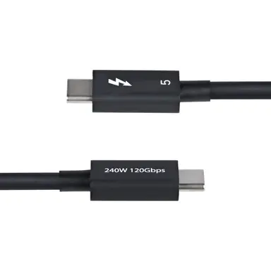 StarTech.com 1.5 ft (50CM) Thunderbolt 5 Cable, 80GBPS/UP to 120GBPS, 240W PD, 8K 60HZ Video, image 7