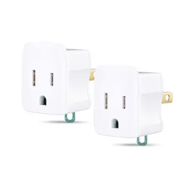 CyberPower Systems (USA) 3-Prong to 2-Prong Plug Adapter 2-Pack, Polarized Grounding Converter, 3-Prong, image 6
