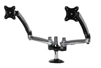 Peerless Industries Dual Monitor Desktop Arm Mount for up to 38 in Monitors - Black - Tilt +45/-90 DE, image 3