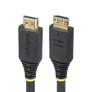 StarTech.com 15 ft (4.5 m) High Speed HDMI Cable with Gripping Connectors, 4K 60HZ/1440P 144HZ