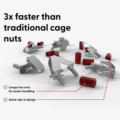 Synergy Micro Solution Patchbox/Dev/Mount - Toolless Installation Cage Nut Alternative Device Mount SCR, image 6