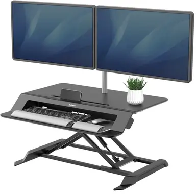 Fellowes Easily Transition from Sitting to Standing with Gas Spring Height Adjustment. FL, image 6