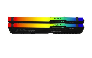 Kingston 32GB 6800MT/S DDR5 CL34 DIMM (Kit of 2) Fury Beast RGB Expo, image 3