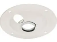 Peerless Industries Ceiling Plate - White - Unit Has 1 1/2 11.5 NPT Fitting for Attachment, image 3