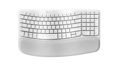 Logitech Wave Keys Wireless Ergonomic Keyboard - Offwhite - Universal - US, image 4