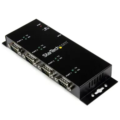 StarTech.com Add 4 Din Rail-Mountable RS232 Serial Ports to Any System Through USB - 4-Port U