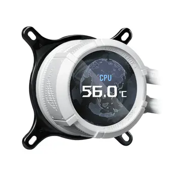 ASUS Rog Strix LC Iii 360 Argb LCD Wht, image 6