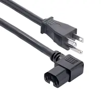 StarTech.com 8 ft (2.4 m) Heavy Duty Power Cord, NEMA 5-15P to Right Angle C15, 15A 125V, 14AWG, image 3