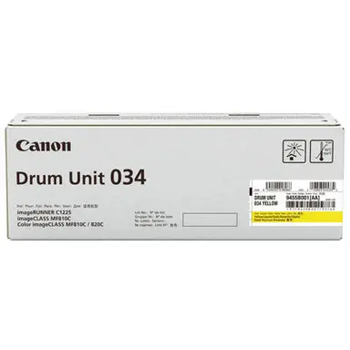 Canon Laser Canon Toner 034 Yellow - for Imageclass MF820CDN and MF810CDN - Full Yield 34,00