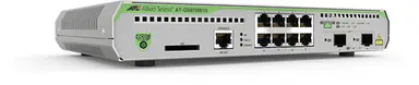 Allied Telesis L2+ Managed, 8 X 10/100/1000MBPS, 2 X SFP Uplink, 1 Fixed AC Power Supply US Pow, image 4